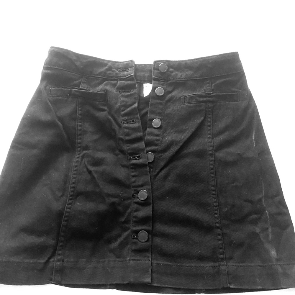 Black high waisted skirt
